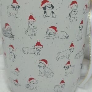 NWT Dogs Holly & Joy Christmas Dogs in Santa Hats Mug